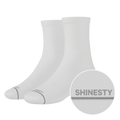 The Blizzard | Plain White Heel Hammock™ Quarter Crew Socks - Shinesty