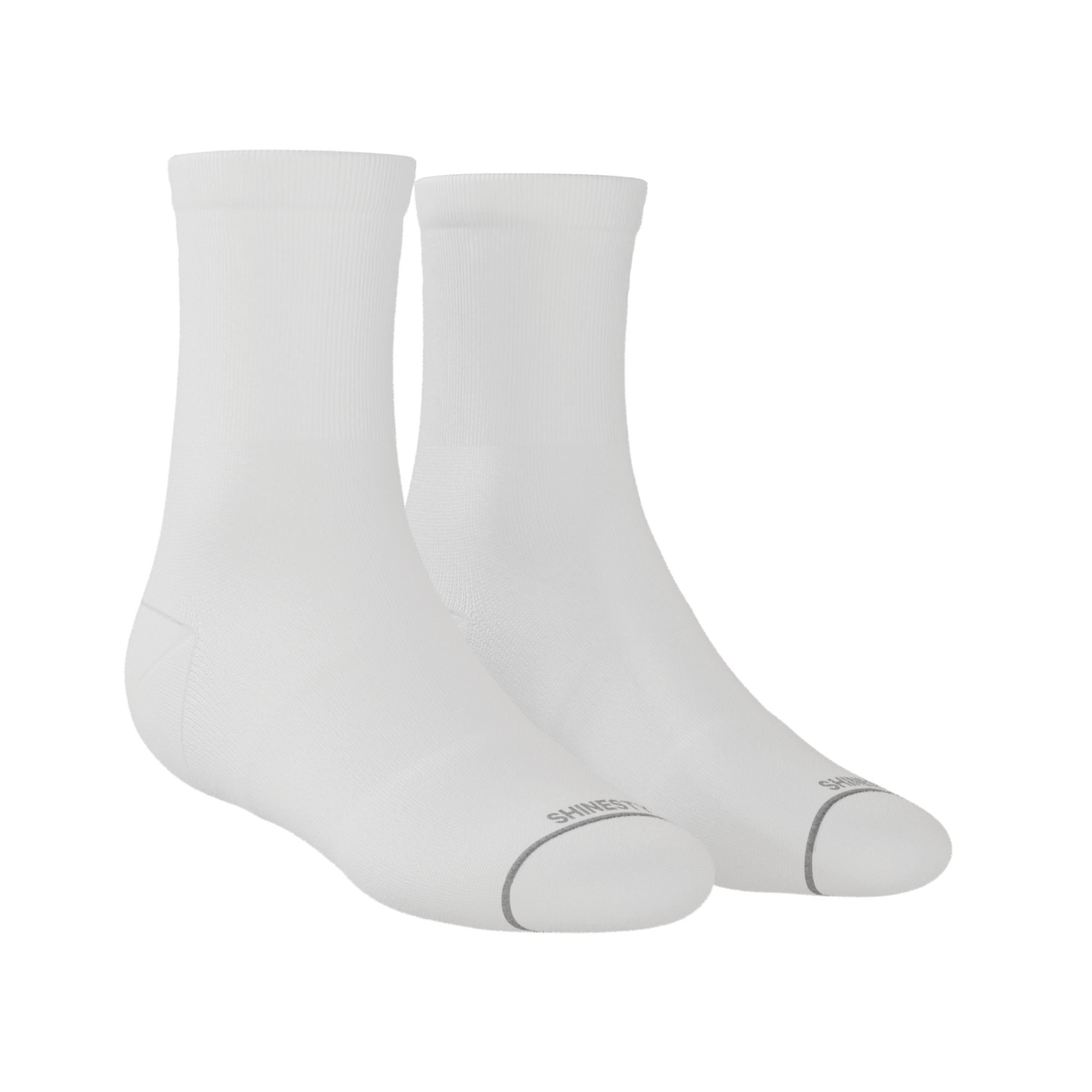 The Blizzard | Plain White Heel Hammock™ Quarter Crew Socks - Shinesty