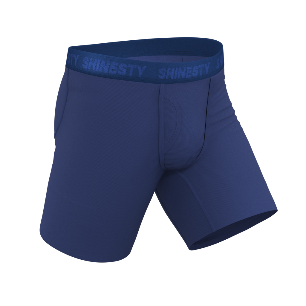 The Bloom Moon | Tonal Navy Ball Hammock® Boxer - Long Leg - Shinesty