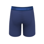 The Bloom Moon | Tonal Navy Ball Hammock® Boxer - Long Leg - Shinesty