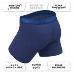 The Bloom Moon | Tonal Navy Ball Hammock® Pouch Underwear - Shinesty