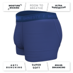 The Bloom Moon | Tonal Navy Ball Hammock® Pouch Trunks Underwear - Shinesty