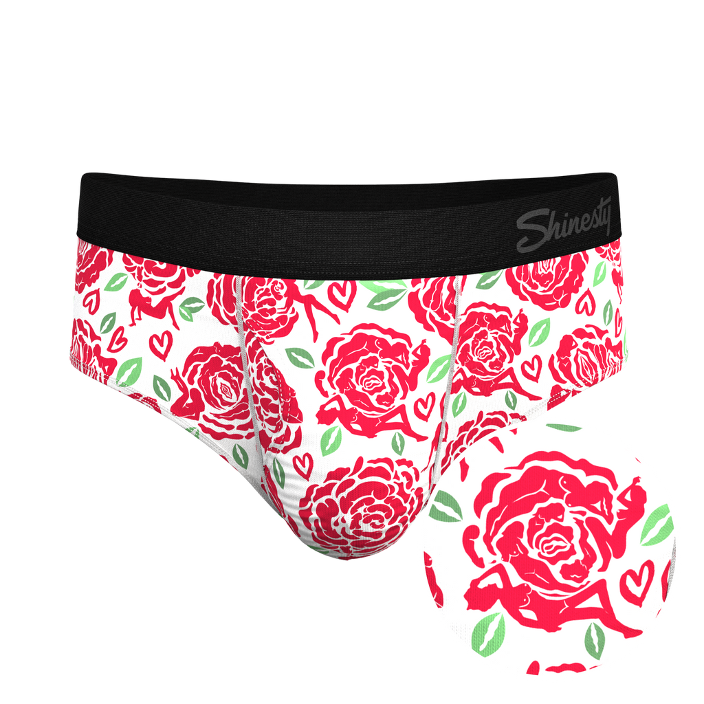 The Bloom With A View | Naughty Roses Ball Hammock® Pouch Underwear Briefs - Shinesty