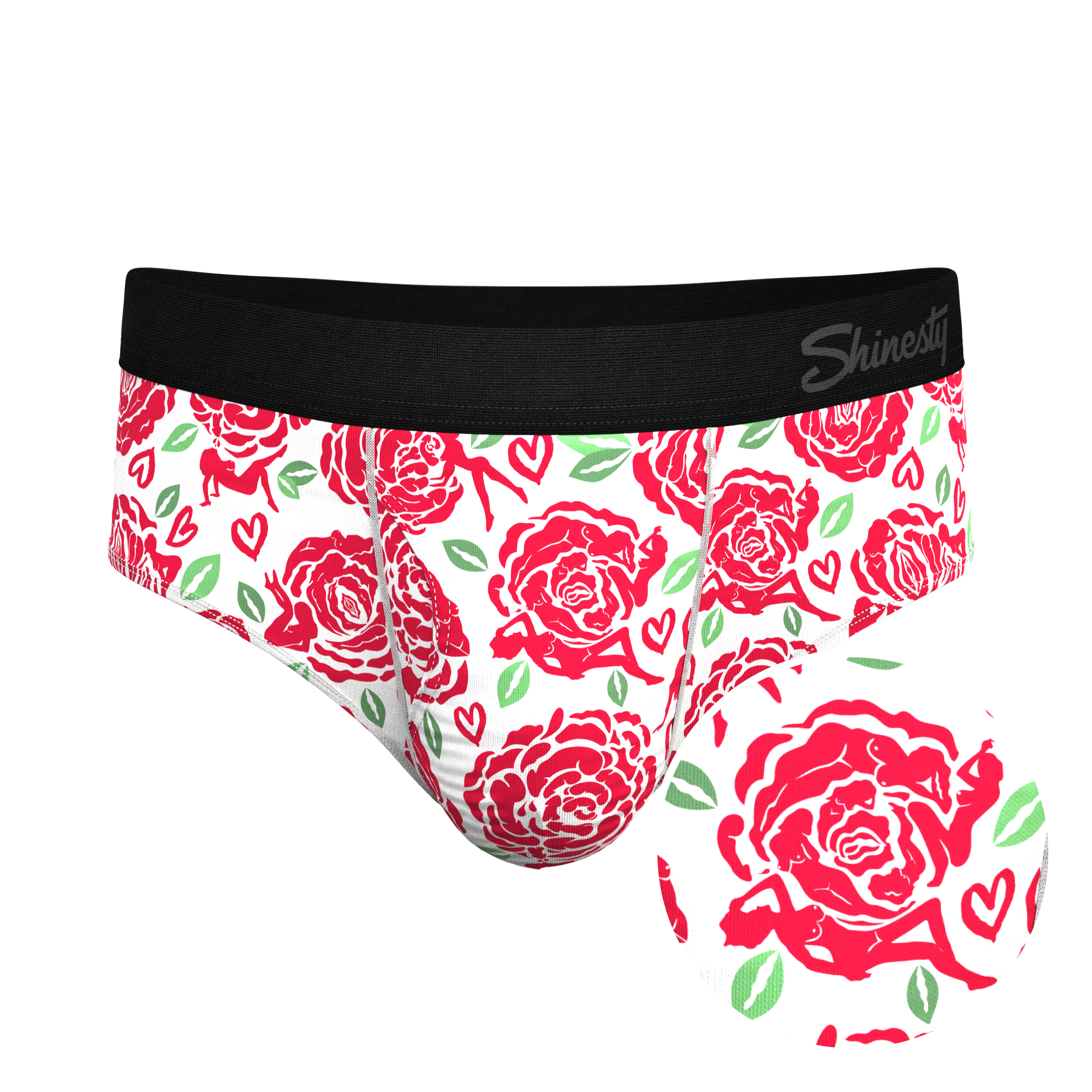 The Bloom With A View | Naughty Roses Ball Hammock® Pouch Underwear Briefs - Shinesty