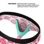 The Bloom With A View | Naughty Roses Ball Hammock® Pouch Underwear Briefs - Shinesty