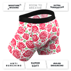 The Bloom With A View | Naughty Roses Ball Hammock® Pouch Underwear With Fly - Shinesty