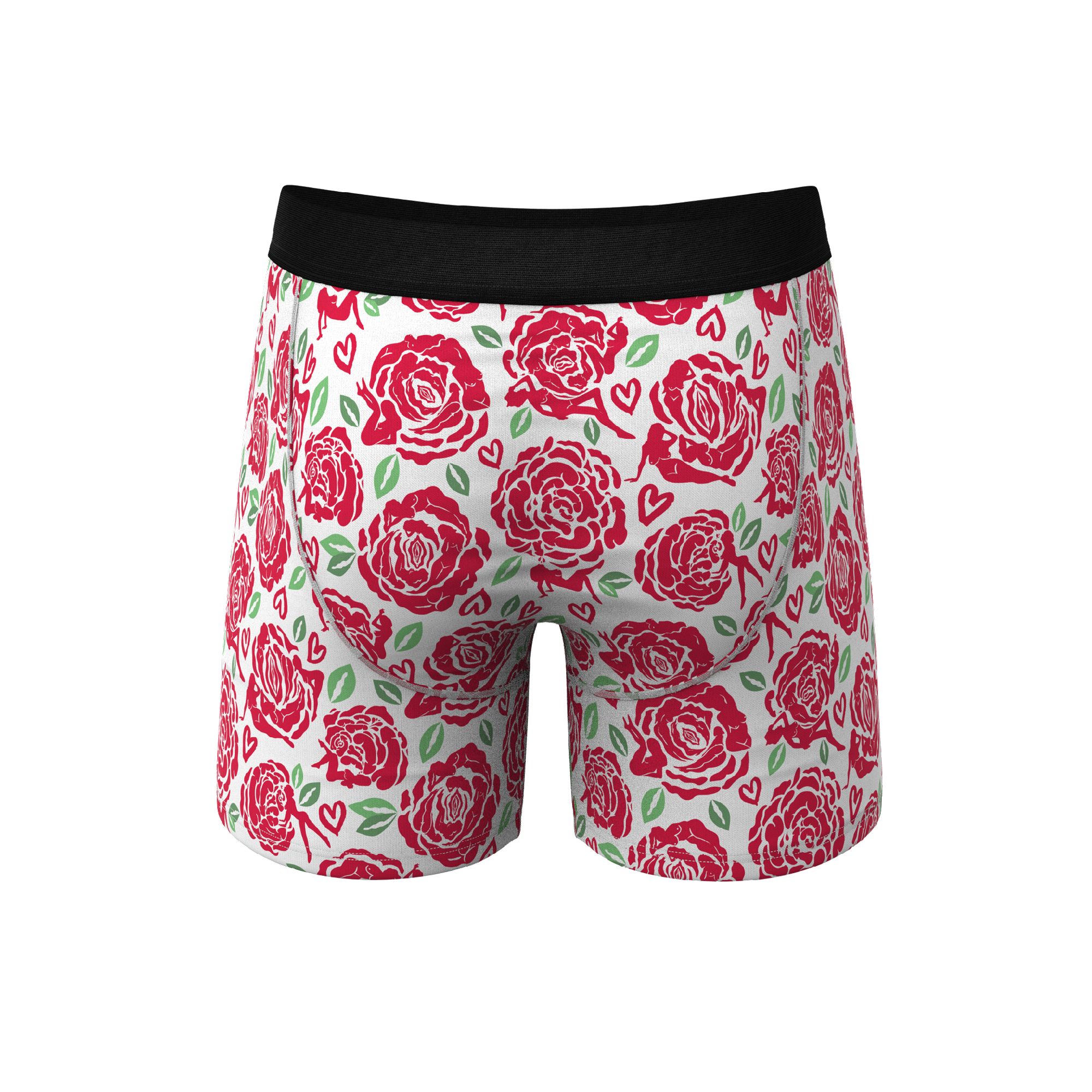 The Bloom With A View | Naughty Roses Ball Hammock® Pouch Underwear With Fly - Shinesty