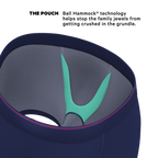 The Blueberry Pie | Red Tip Navy Ball Hammock® Pouch Underwear - Shinesty