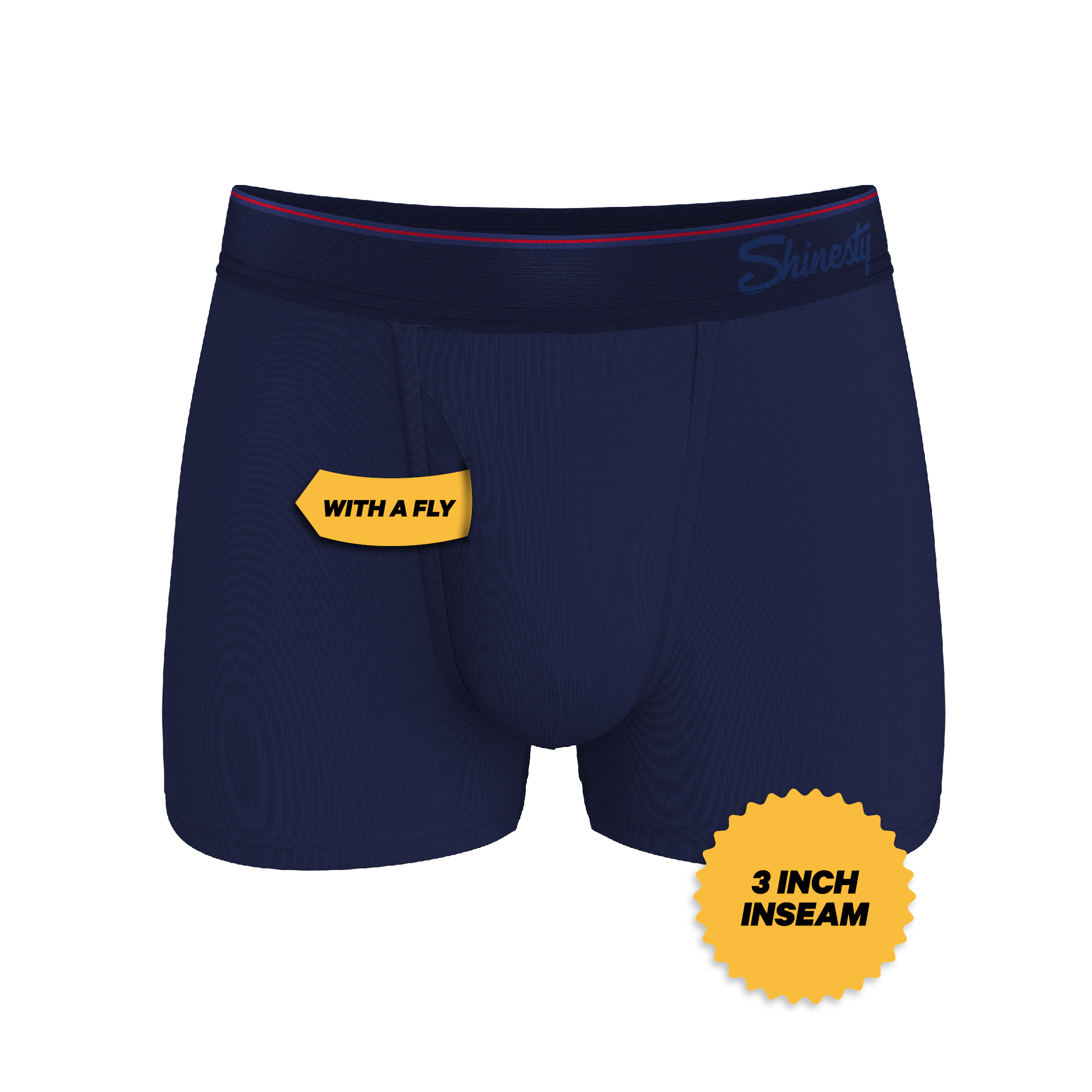 The Blueberry Pie | Red Tip Navy Ball Hammock® Pouch Trunks Underwear - Shinesty
