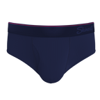 The Blueberry Pie | Red Tip Navy Ball Hammock® Pouch Underwear Briefs - Shinesty
