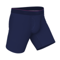 The Blueberry Pie | Red Tip Navy Ball Hammock® Boxer - Long Leg - Shinesty