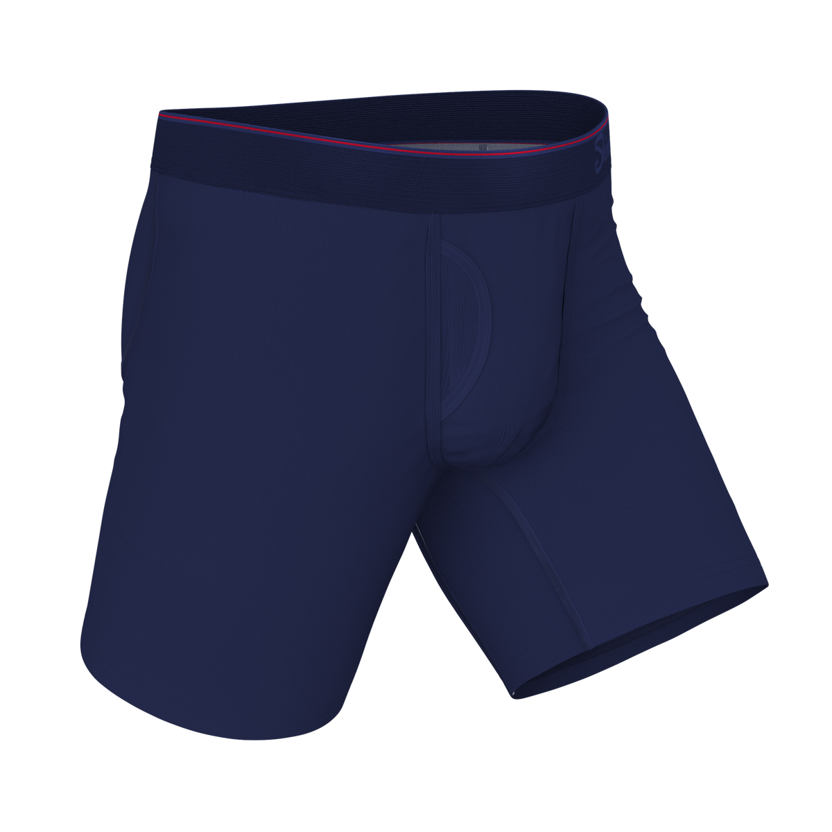 The Blueberry Pie | Red Tip Navy Ball Hammock® Boxer - Long Leg - Shinesty