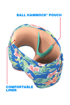 The Boardwalk | Blue and Orange Tropical Ball Hammock® Pouch 5" Swim Trunks - Shinesty