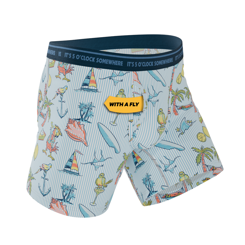 The Boat Drinks | Shinesty x Margaritaville® Ball Hammock® Pouch Underwear With Fly - Shinesty