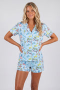 The Boat Drinks | Shinesty x Margaritaville® Button Down Short Pajama Set - Shinesty