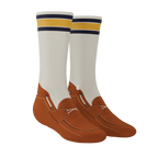 The Boat's Rockin' | Boat Shoe Heel Hammock™ Crew Socks - Shinesty