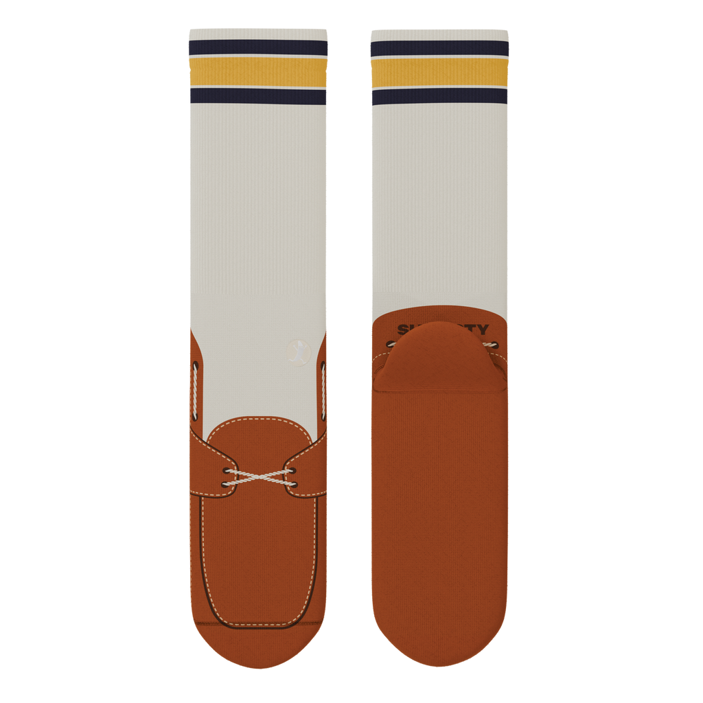 The Boat's Rockin' | Boat Shoe Heel Hammock™ Crew Socks - Shinesty