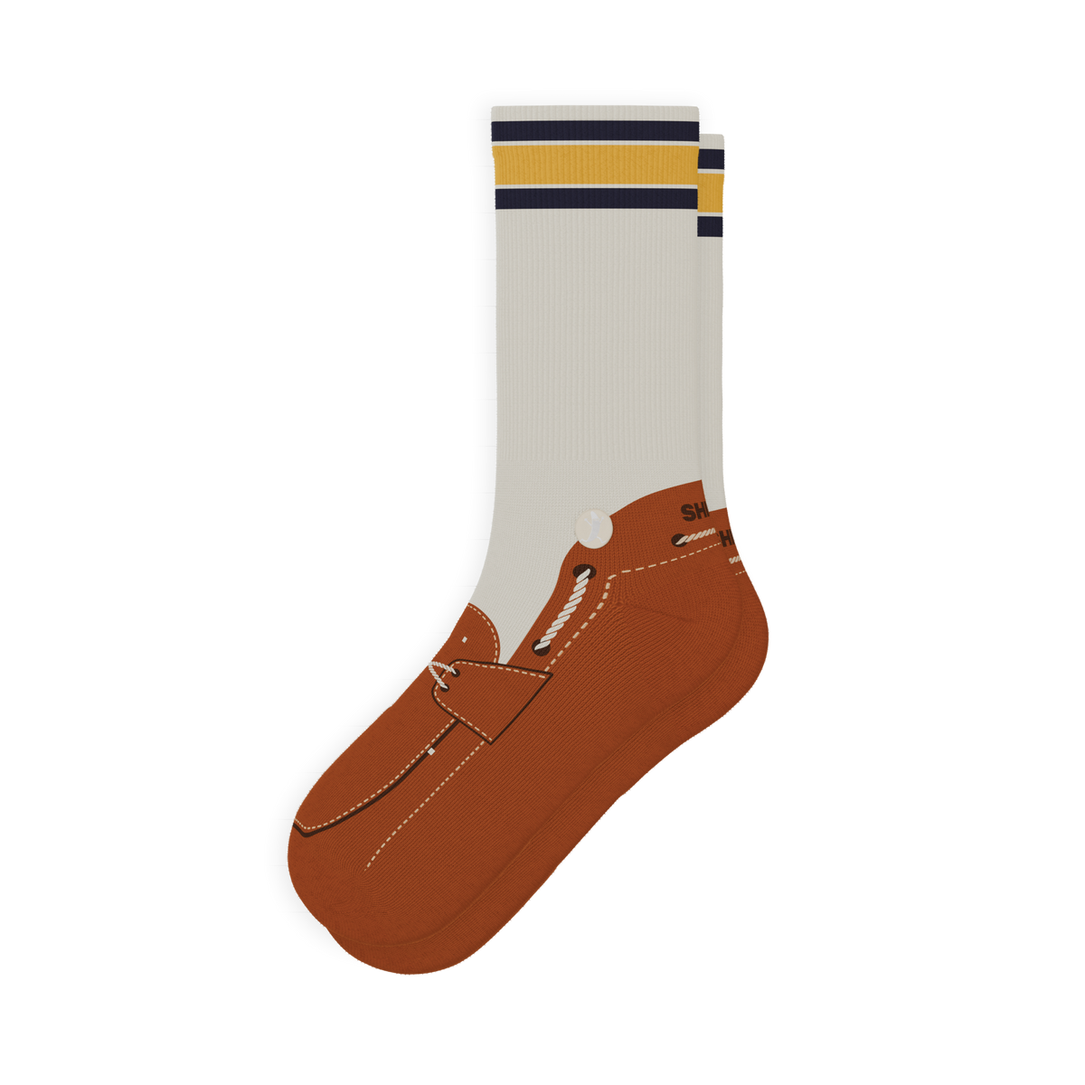 The Boat's Rockin' | Boat Shoe Heel Hammock™ Crew Socks - Shinesty