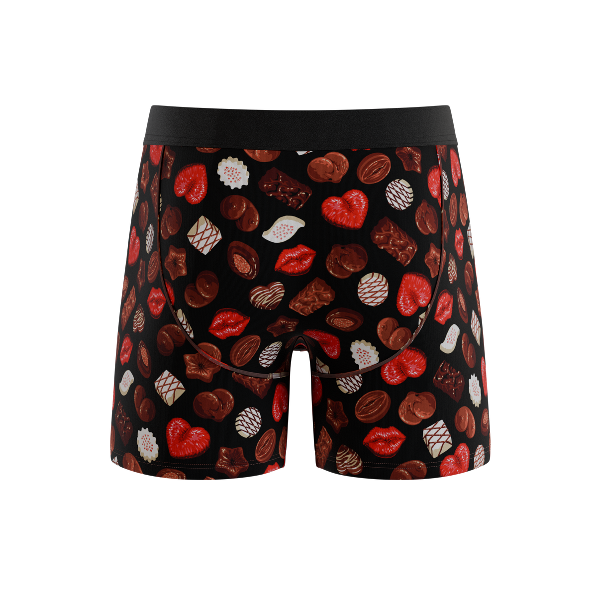 The Bonbons | Naughty Chocolate Ball Hammock® Pouch Underwear With Fly - Shinesty