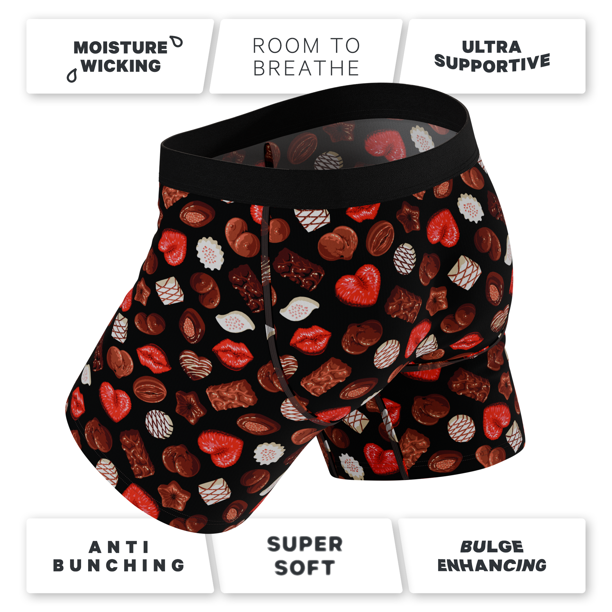 The Bonbons | Naughty Chocolate Ball Hammock® Pouch Underwear - Shinesty
