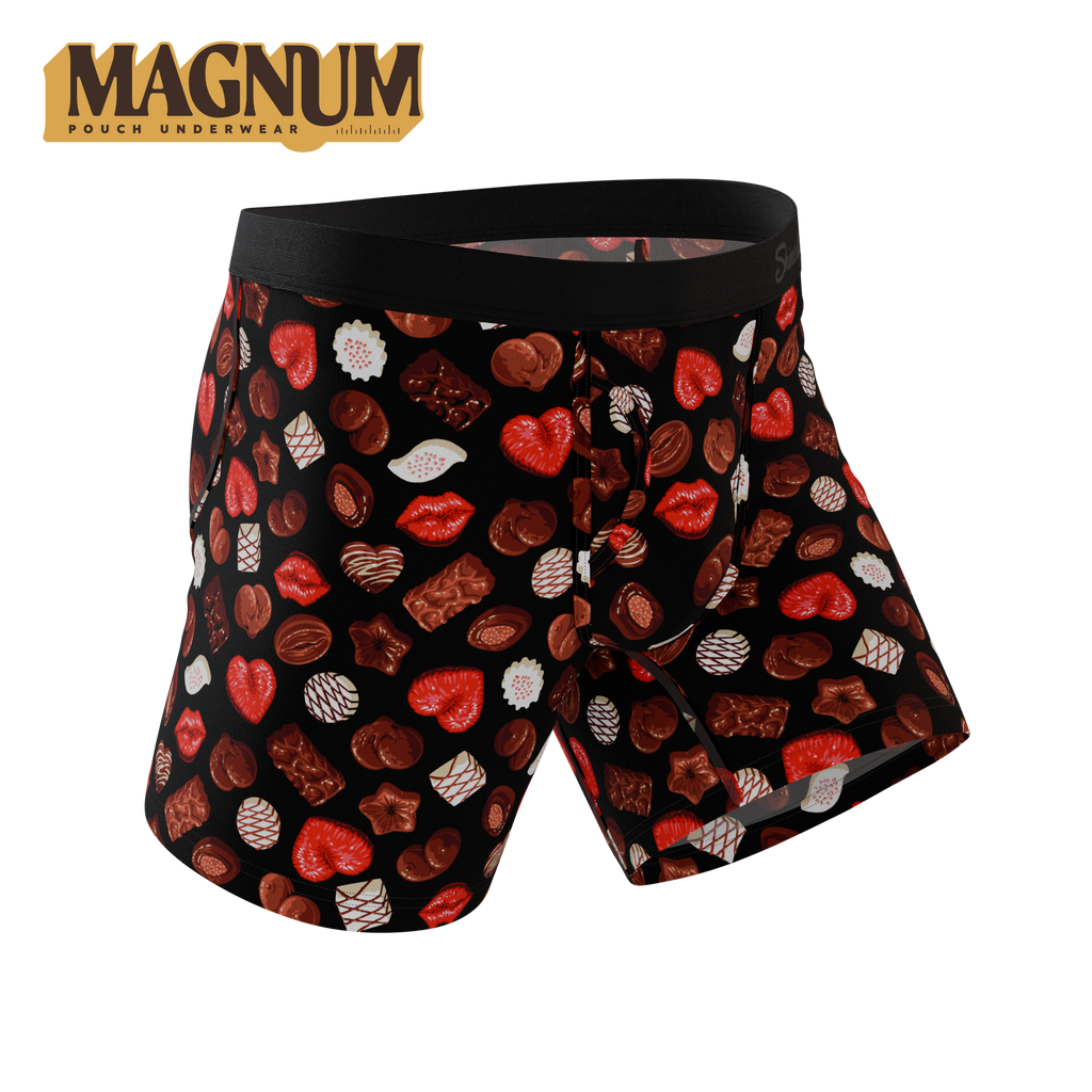 The Bonbons | Naughty Chocolate Ball Hammock® Magnum Big Pouch Underwear - Shinesty