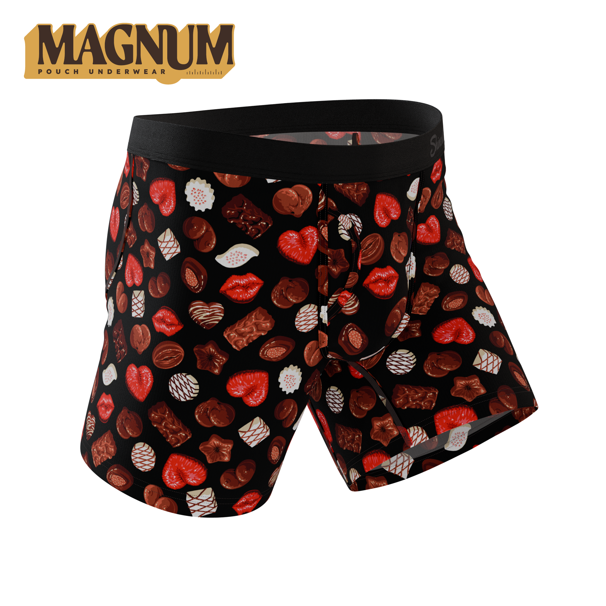 The Bonbons | Naughty Chocolate Ball Hammock® Magnum Big Pouch Underwear - Shinesty