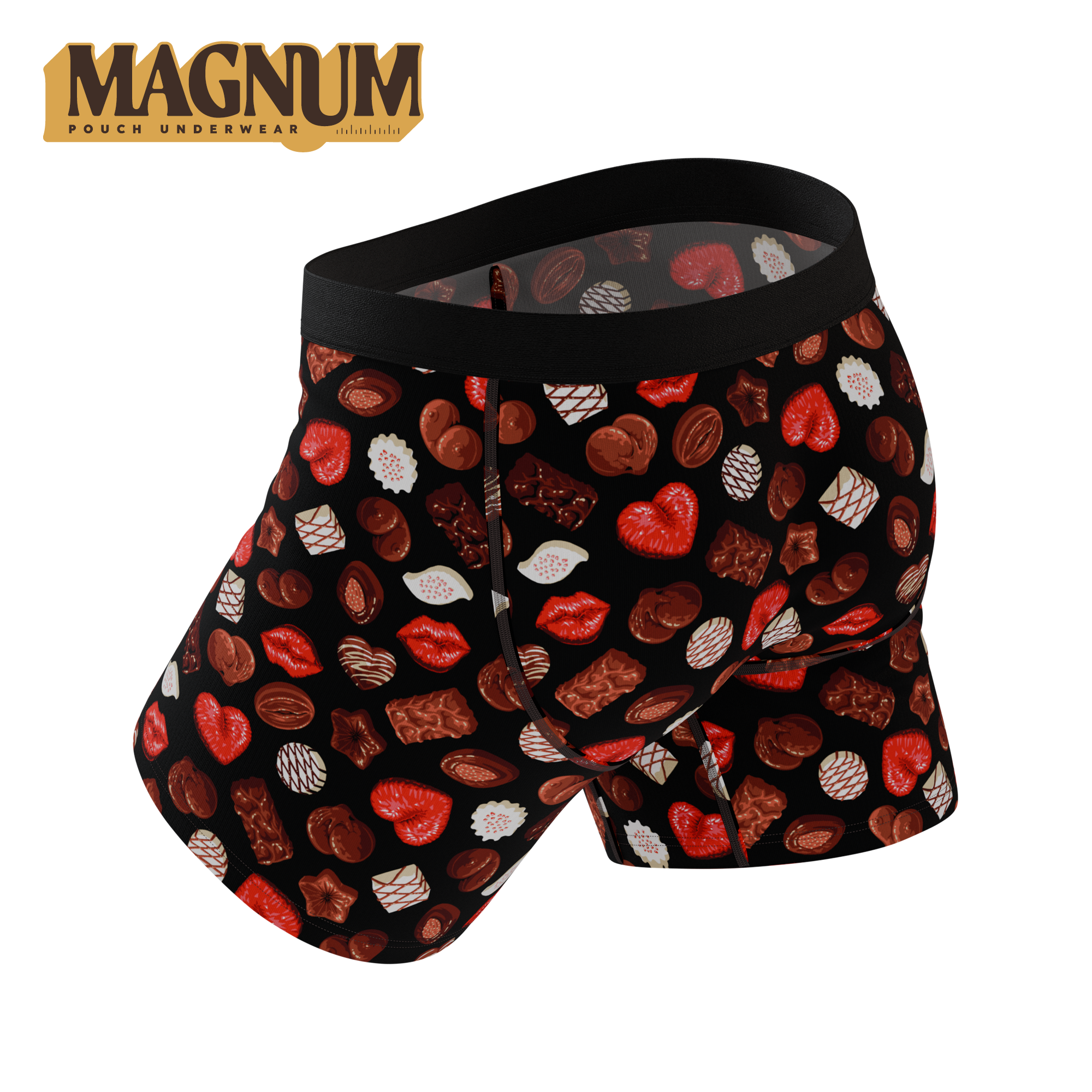 The Bonbons | Naughty Chocolate Ball Hammock® Magnum Big Pouch Underwear - Shinesty