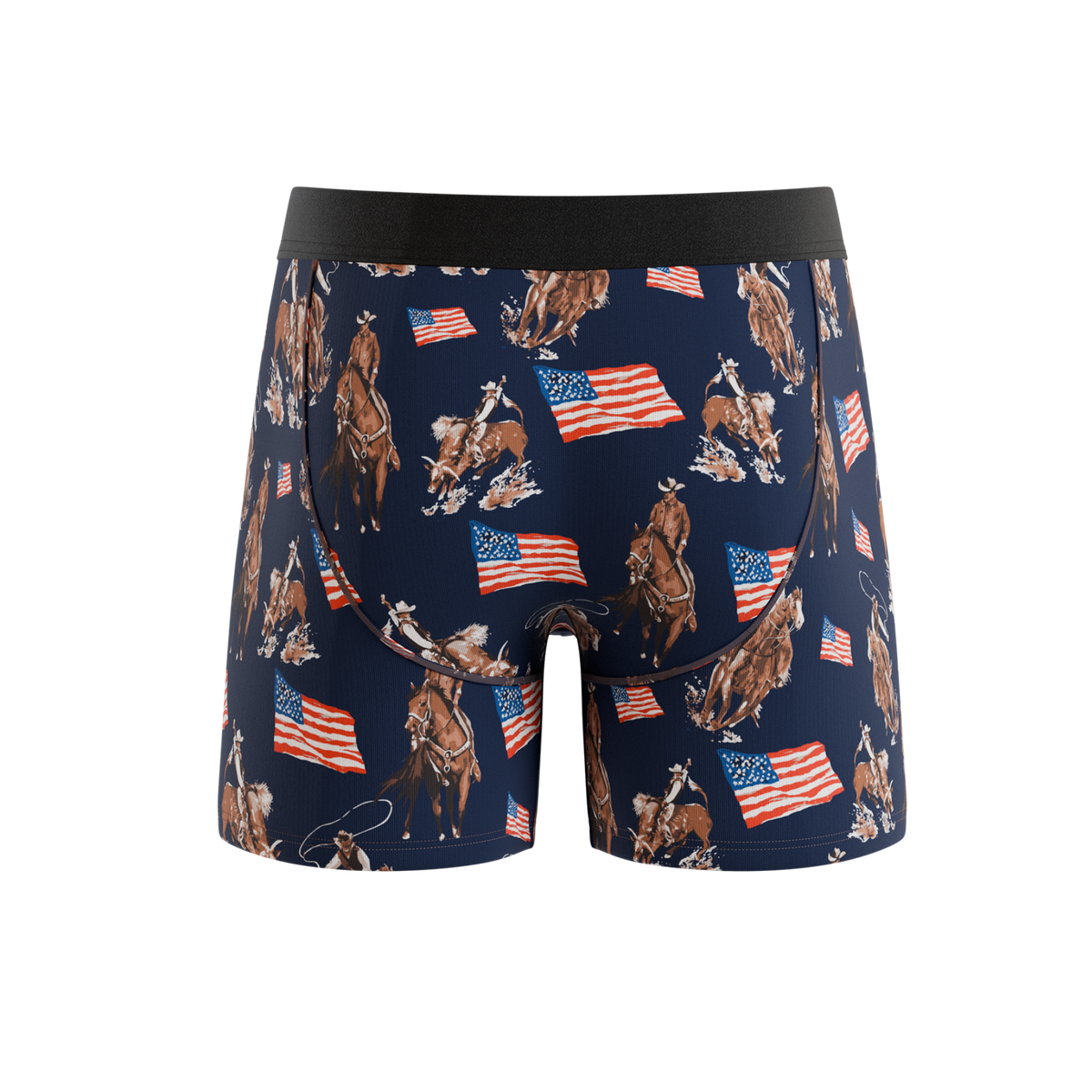 The Bootstraps & Chaps | Americana Cowboy Ball Hammock® Pouch Underwear - Shinesty