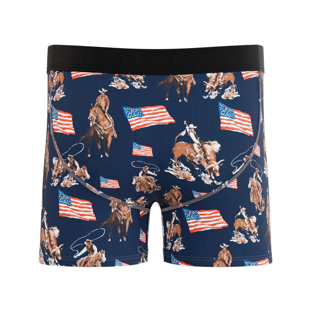 The Bootstraps & Chaps | Americana Cowboy Youth Boxer Briefs - Shinesty