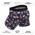 The Bootstraps & Chaps | Americana Cowboy Ball Hammock® Pouch Underwear With Fly - Shinesty