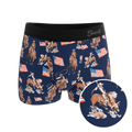 The Bootstraps & Chaps | Americana Cowboy Ball Hammock® Pouch Trunks Underwear - Shinesty