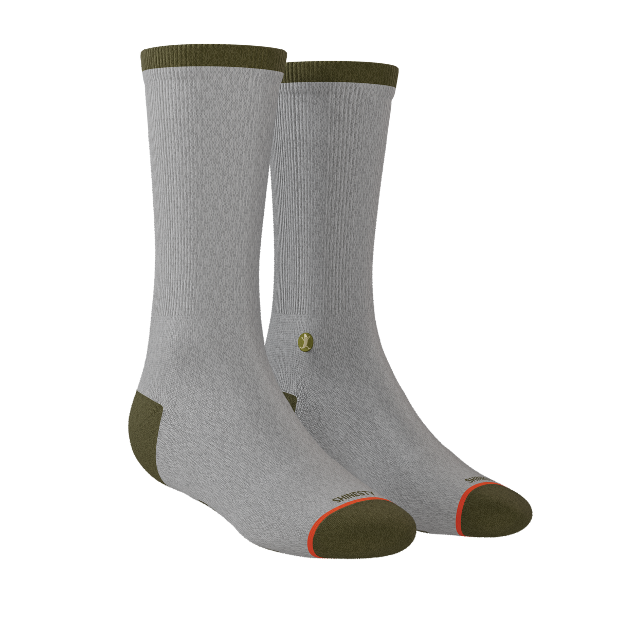 The Born To Fish | Fishing Motto Heel Hammock™ Crew Socks - Shinesty