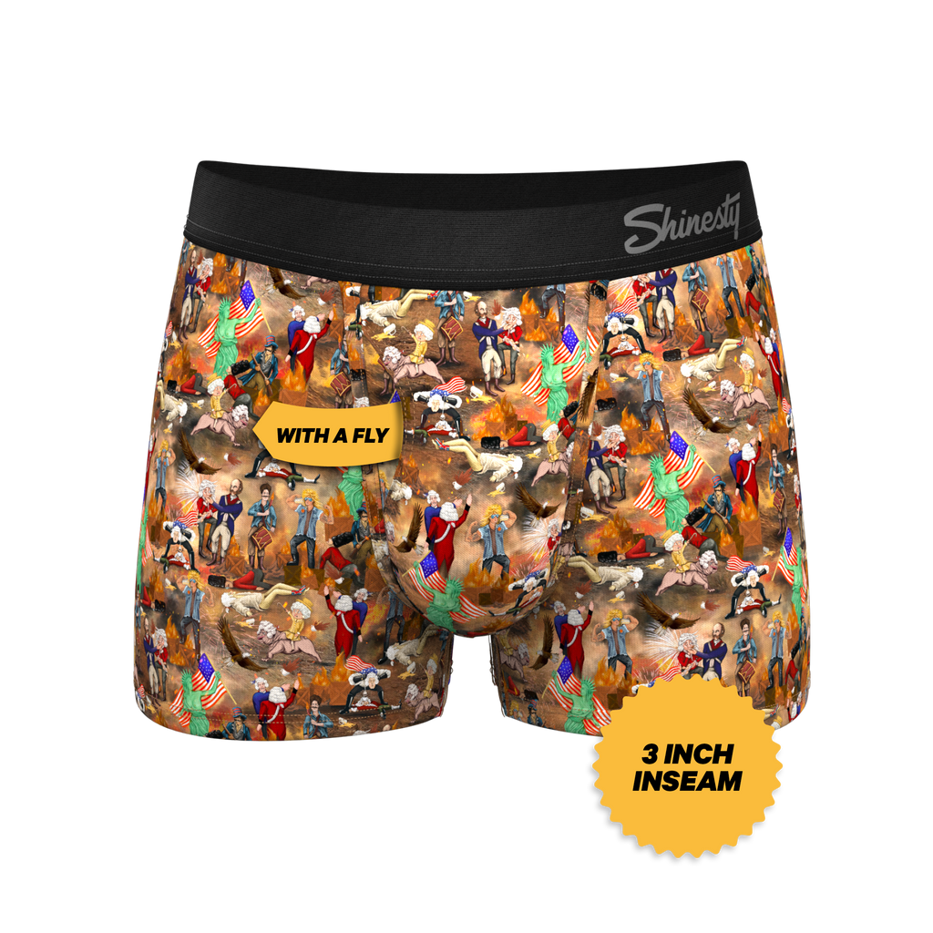 The Boston Tea Bag Party | Patriotic Ball Hammock® Pouch Trunk Underwear - Shinesty