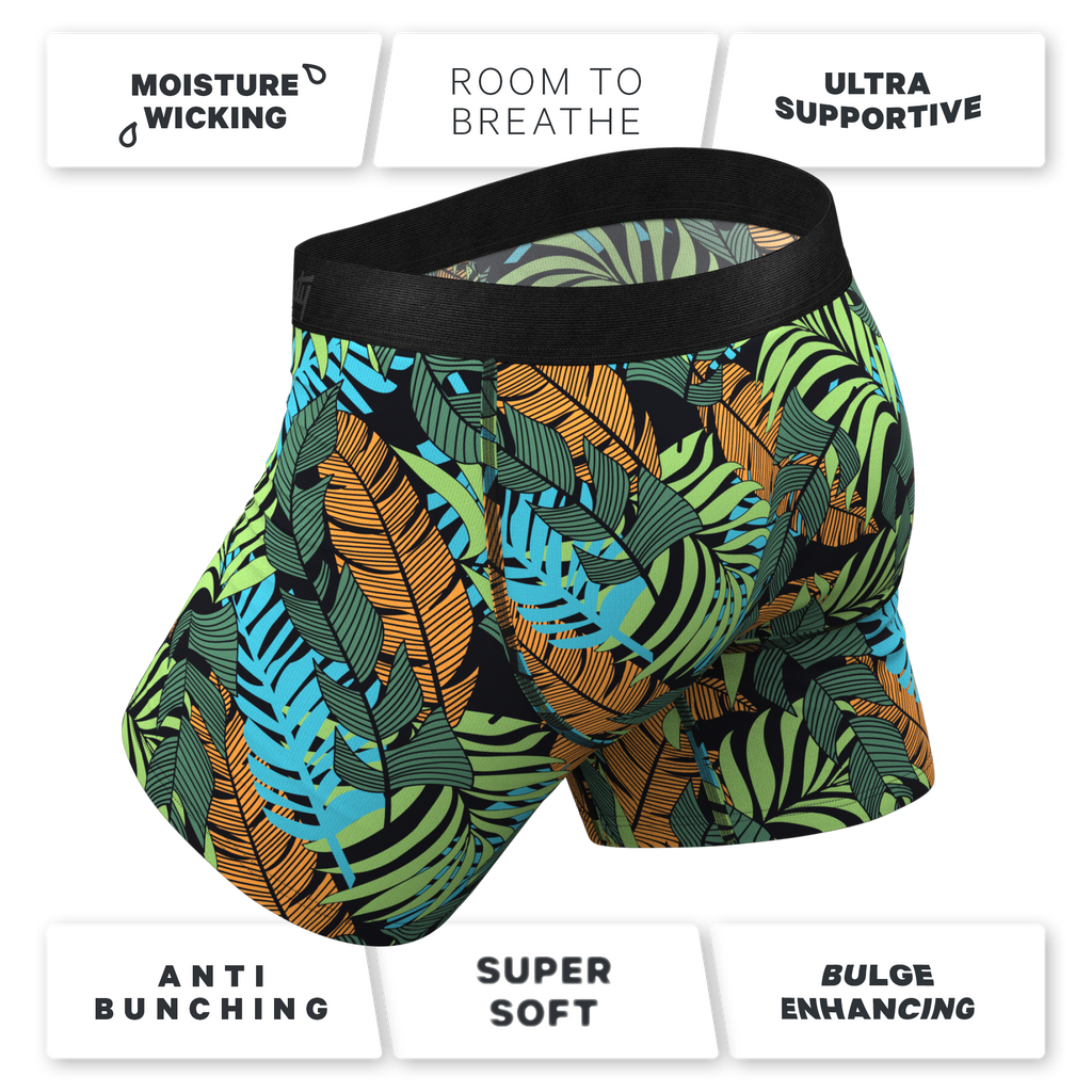 The Botanist | Tropical Leaves Ball Hammock® Pouch Underwear - Shinesty