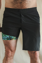 The Botanist | Tropical Leaves Ball Hammock® 9 Inch Athletic Shorts - Shinesty