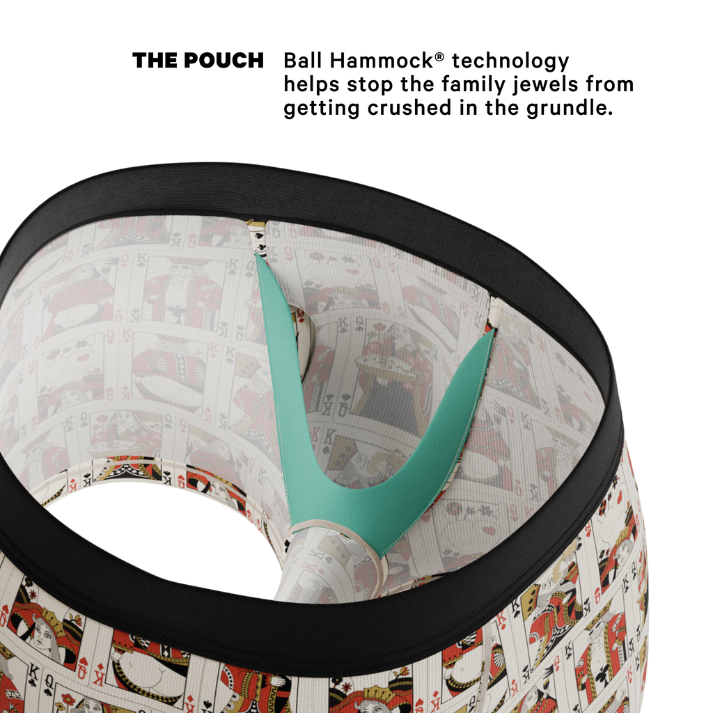 The Bottomless Blackjack | Vintage Playing Cards Ball Hammock® Pouch Trunks Underwear - Shinesty