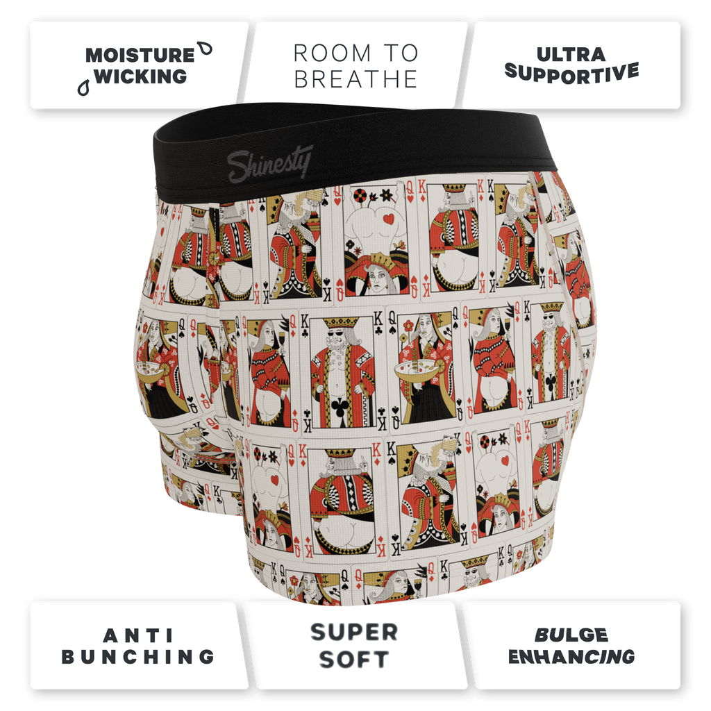 The Bottomless Blackjack | Vintage Playing Cards Ball Hammock® Pouch Trunks Underwear - Shinesty