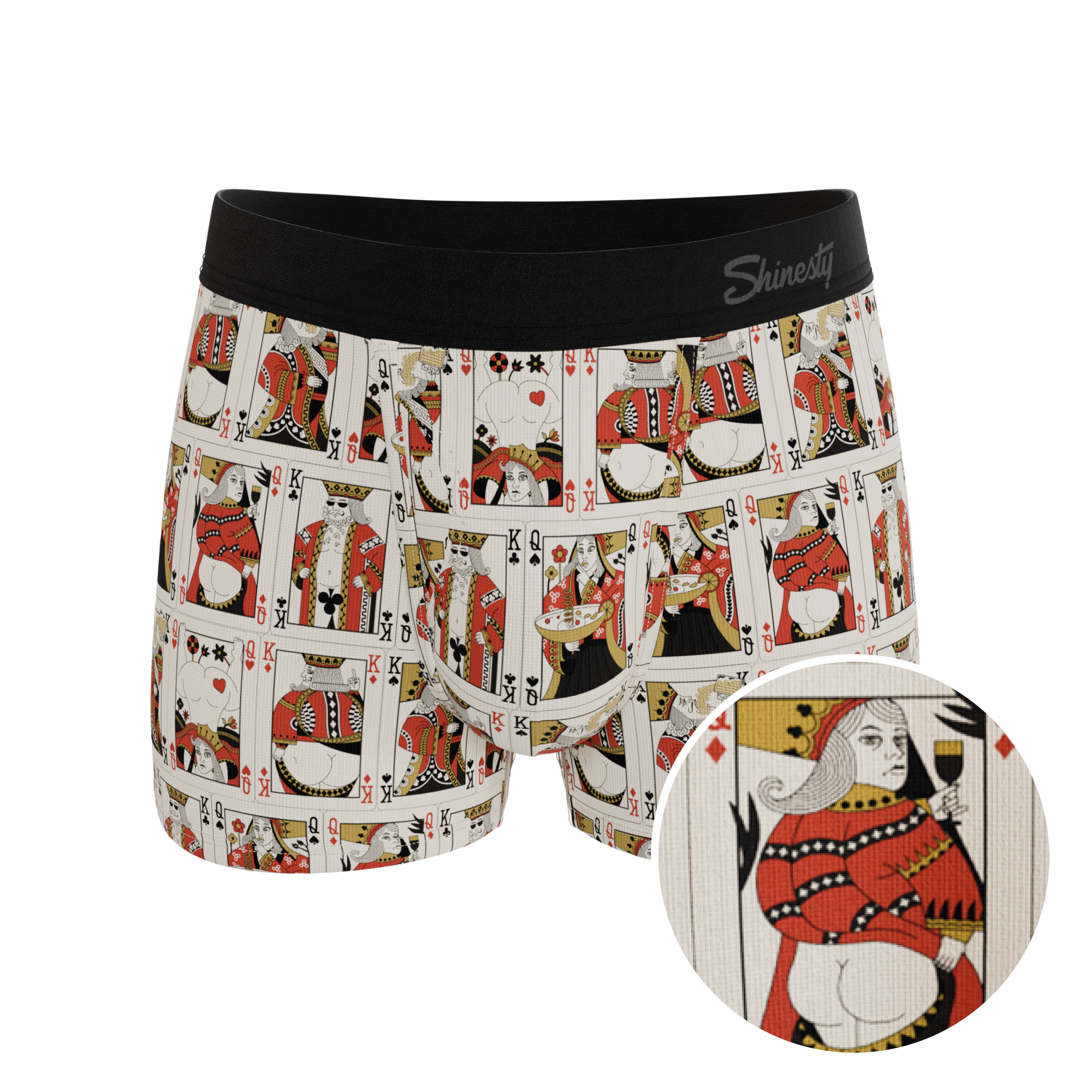 The Bottomless Blackjack | Vintage Playing Cards Ball Hammock® Pouch Trunks Underwear - Shinesty