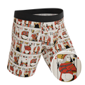The Bottomless Blackjack | Vintage Playing Cards Ball Hammock® Boxer - Long Leg - Shinesty