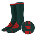 The Bow On Top | Ribbon Present Heel Hammock™ Crew Socks - Shinesty