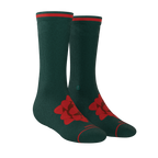 The Bow On Top | Ribbon Present Heel Hammock™ Crew Socks - Shinesty