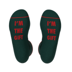 The Bow On Top | Ribbon Present Heel Hammock™ Crew Socks - Shinesty