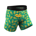 The Pineapple Express | Pineapple Ball Hammock® Pouch Underwear With Fly - Shinesty