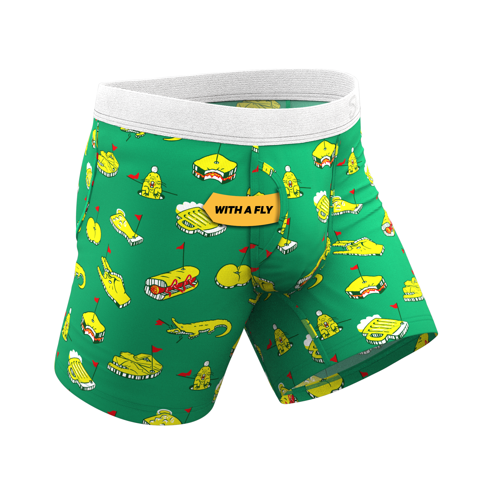 The 19th Hole | Golf Tournament Holes Ball Hammock® Pouch Underwear With Fly - Shinesty