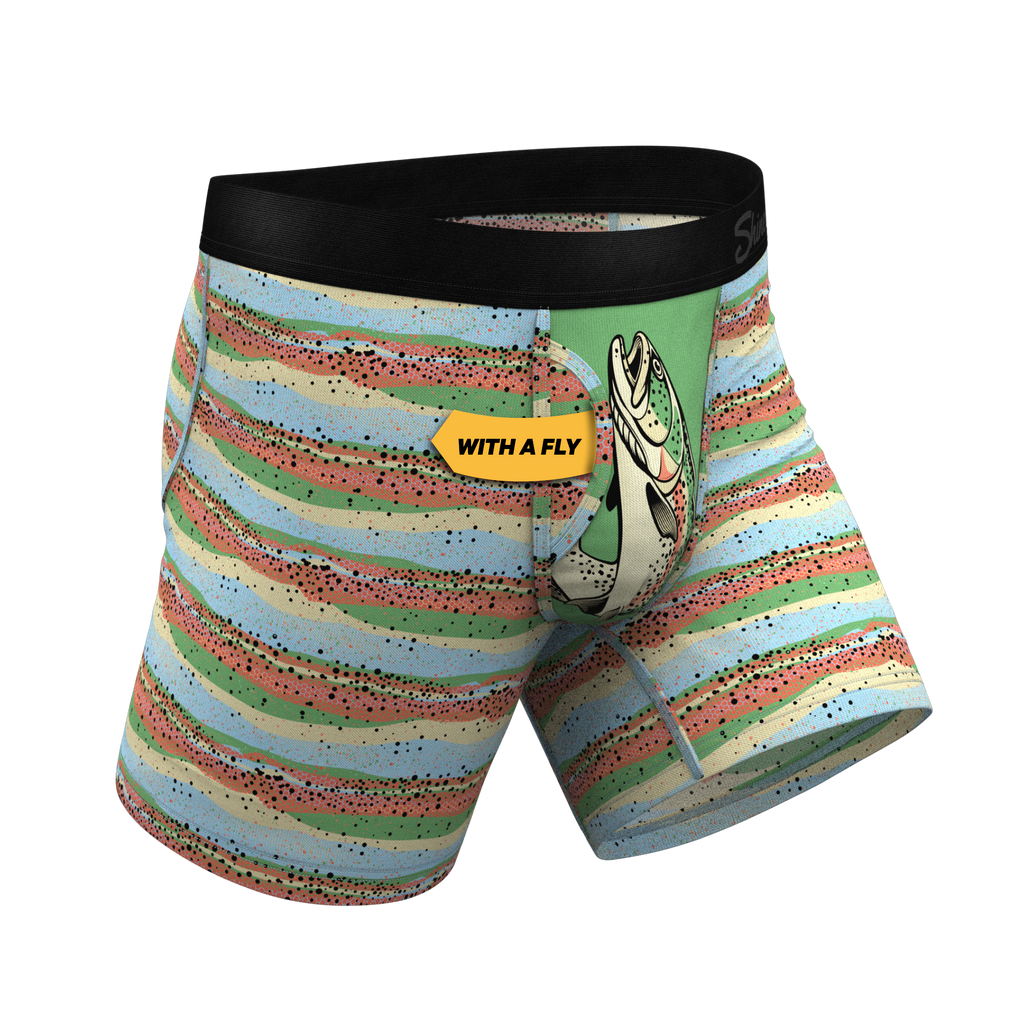 The Trout Of The Blue | Trout Skin Ball Hammock® Pouch Underwear With Fly - Shinesty
