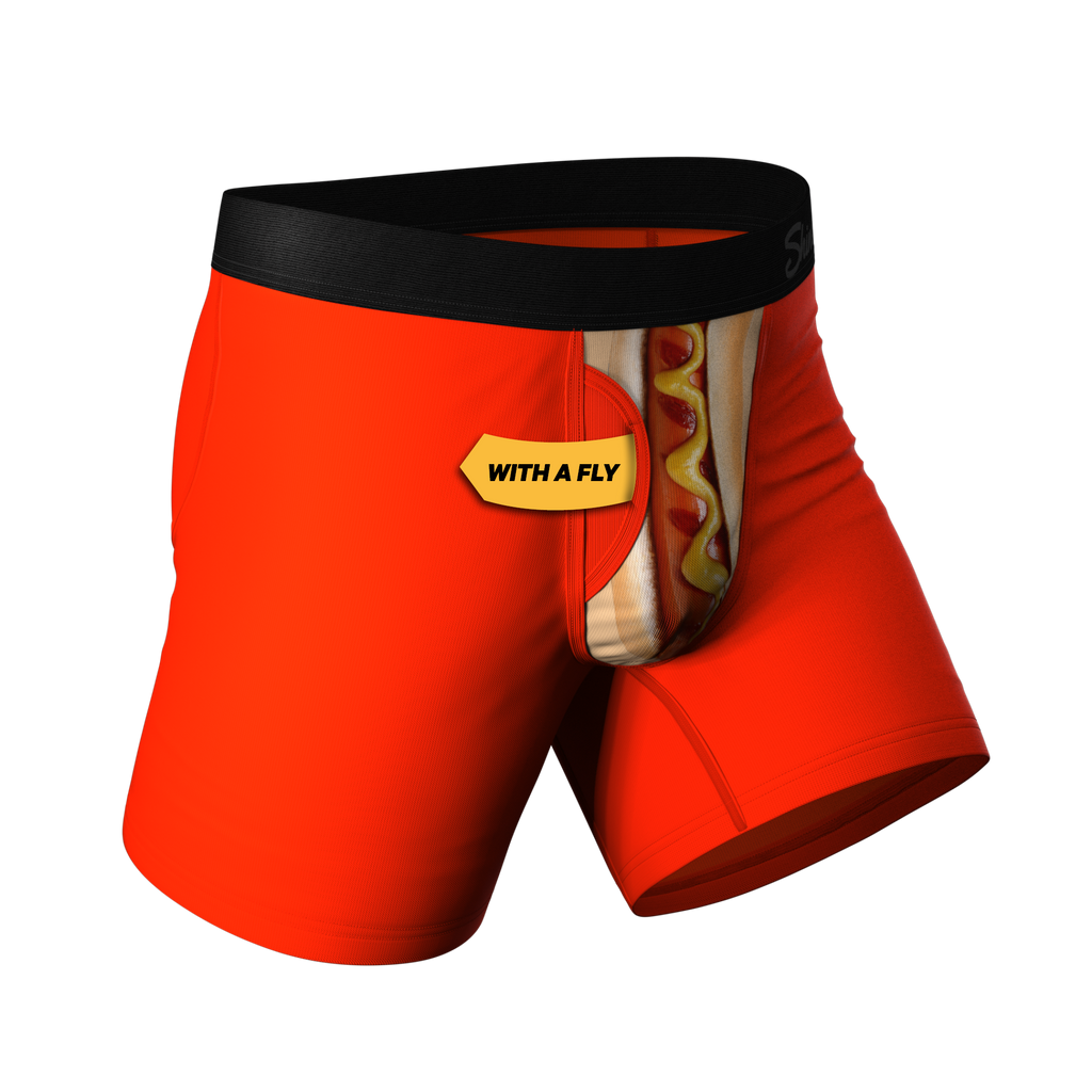 The Coney Islands | Hot Dog Ball Hammock® Pouch Underwear With Fly - Shinesty