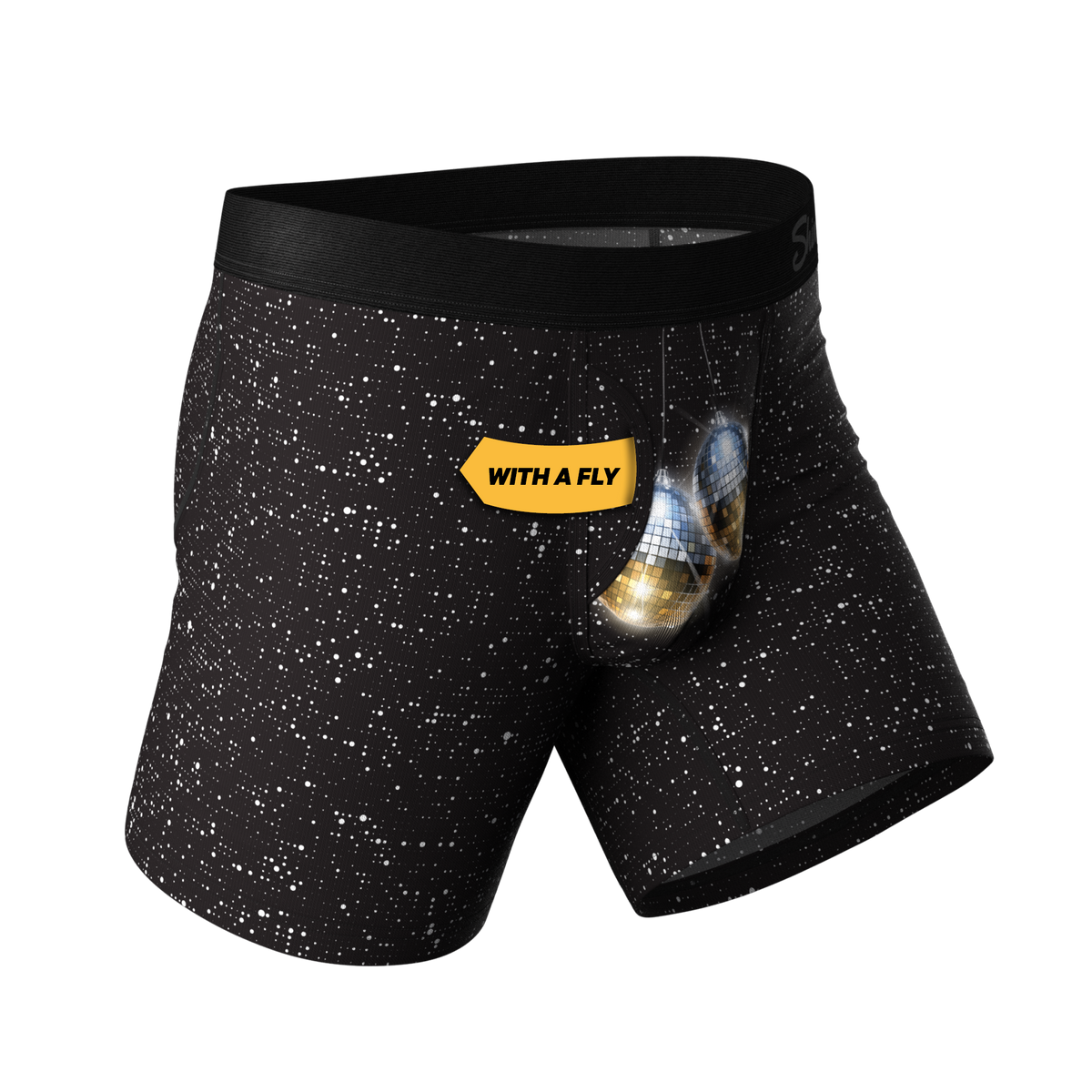 The Discotheque | Disco Ball Hammock® Pouch Underwear With Fly - Shinesty
