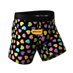 The Smooth Talker | Candy Hearts Ball Hammock® Pouch Underwear With Fly - Shinesty