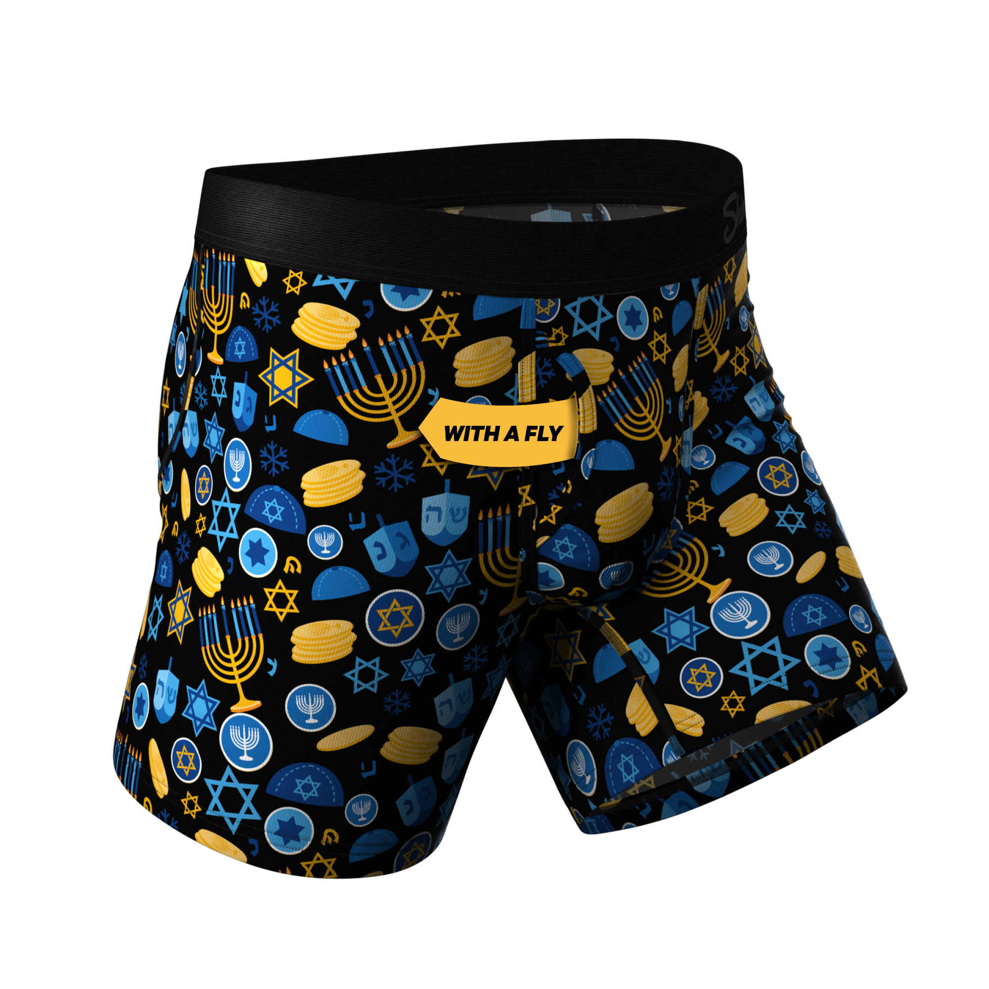The Gelty Pleasure | Hanukkah Ball Hammock® Pouch Underwear With Fly - Shinesty