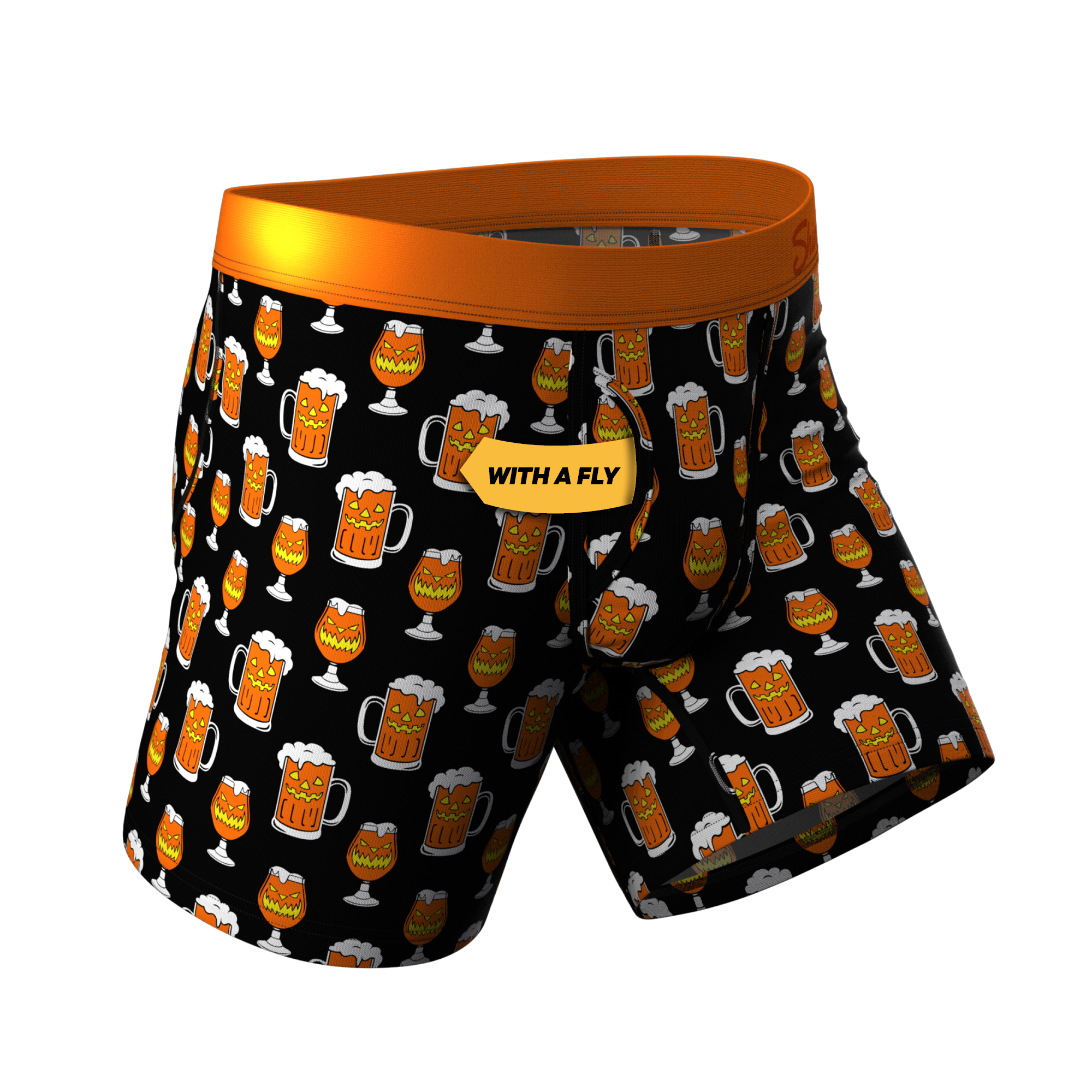 The Jack O Lager | Halloween Beer Ball Hammock® Pouch Underwear With Fly - Shinesty